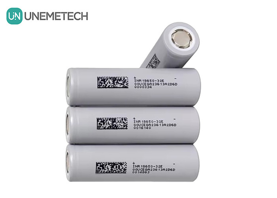 INR18650-32E 3200mAh 18650 Batterie 10A 1000 Cycles 3.7V Batterie à ions de lithium cylindrique 18650