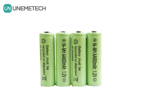 Longue durée de vie NiMH AA 1.2V 600mAh Batterie rechargeable AA600 Pour jouets