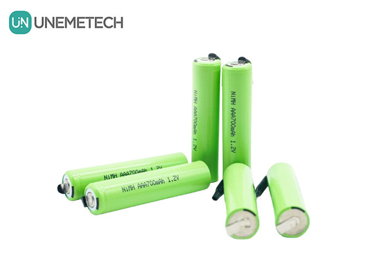 UNEMETECH AAA Batterie Ni-MH rechargeable 1.2V 700mAh AAA700 Pour rasoir électrique