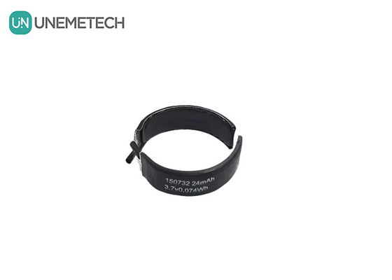3.7V batterie LiPo incurvée 150732 Min Capacité 22mAh Piles Lipo en forme spéciale Cellules simples