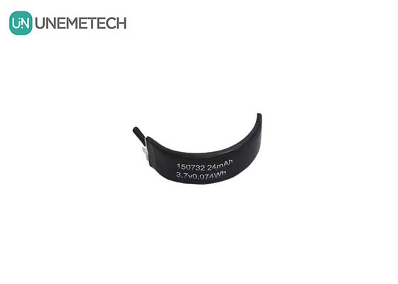 3.7V batterie LiPo incurvée 150732 Min Capacité 22mAh Piles Lipo en forme spéciale Cellules simples