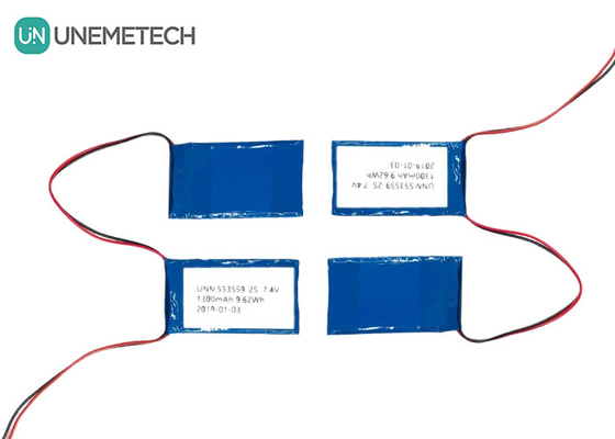 2C haute vitesse de décharge Lipo batterie 553559 7.4V 1300mAh 2S pour les membres artificiels