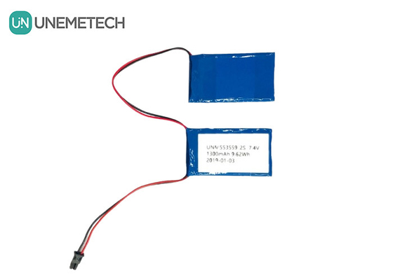 2C haute vitesse de décharge Lipo batterie 553559 7.4V 1300mAh 2S pour les membres artificiels
