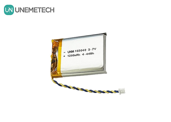 3.7V batterie Li polymère rechargeable 103040 1200 mAh pour appareil médical et lampe LED
