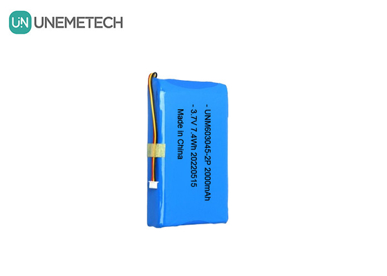 Batterie au lithium polymère de grande capacité 603045 2P 3.7V 2000mAh