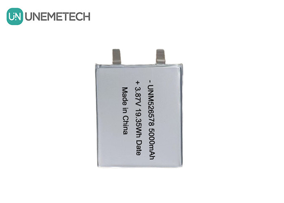 526578 3.87V batterie LiPo haute tension 5000mAh 4.45V Voltage de charge Pour la banque d'énergie