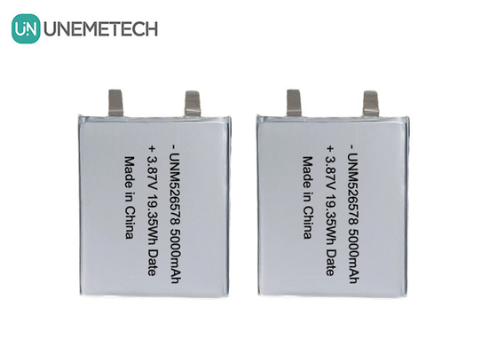 526578 3.87V batterie LiPo haute tension 5000mAh 4.45V Voltage de charge Pour la banque d'énergie