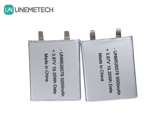 526578 3.87V batterie LiPo haute tension 5000mAh 4.45V Voltage de charge Pour la banque d'énergie