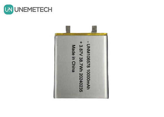 Batterie LiPo de haute capacité 10000mAh 3.87V 106578 Pour les systèmes de stockage d'énergie