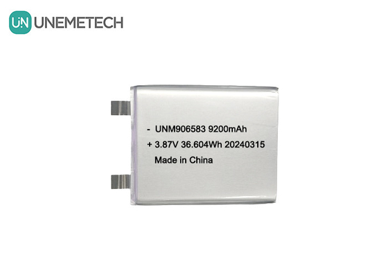 3.87V 9200mAh 906583 batterie à ions de lithium haute tension