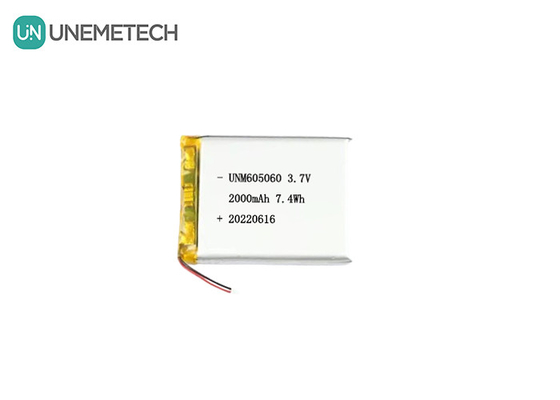UNEMETECH 605060 2000mAh batterie au lithium polymère 3,7V appareil de beauté batterie rechargeable