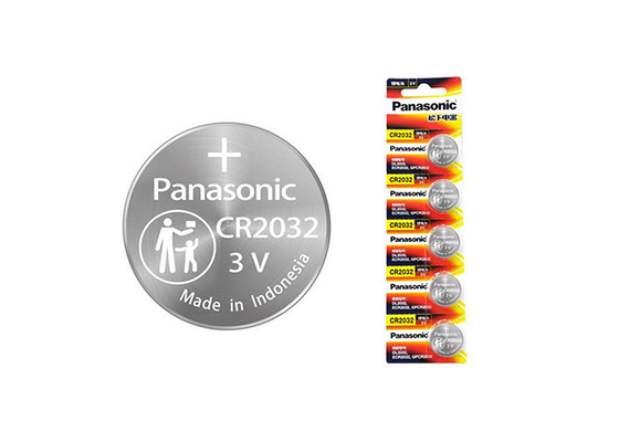Batterie de clé de voiture Panasonic CR2032 3V 225mAh Cellules de bouton pour clés de véhicule