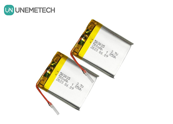 Batterie polymère au lithium de 500 mAh 503035 3.7V LiPo rechargeable pour électronique portable
