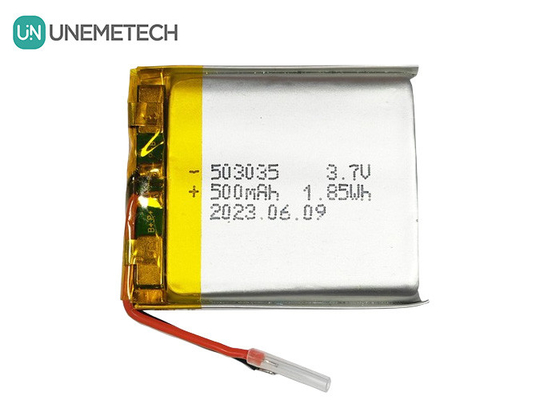 Batterie polymère au lithium de 500 mAh 503035 3.7V LiPo rechargeable pour électronique portable