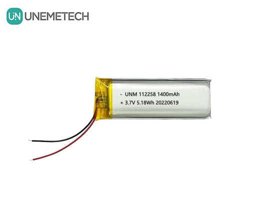3.7V batterie rechargeable au lithium-ion 1400mAh 112258 pour la banque d'alimentation portable