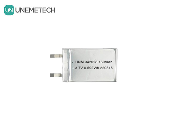 Batterie Bluetooth 160mAh 3,7V Batterie rechargeable au lithium-ion polymère 342028 pour le tracker