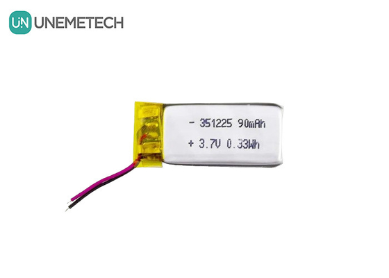 351225 Batterie polymère Li-ion 3,7 V 90 mAh rechargeable ultra mince batterie polymère Li