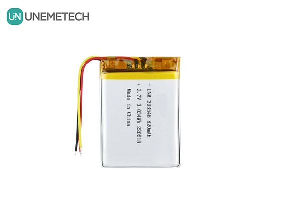 Batterie au lithium polymère 3.7V 820mAh 393548 Lipo Pack de batterie rechargeable pour pompe électronique du sein