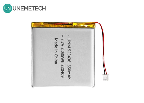 Batterie polymère au lithium-ion 3,7V 550mAh 523436 Batterie polymère Li rechargeable pour le tracker GPS