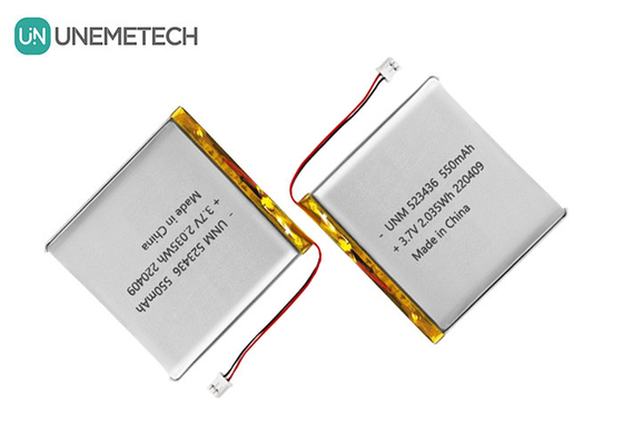 Batterie polymère au lithium-ion 3,7V 550mAh 523436 Batterie polymère Li rechargeable pour le tracker GPS