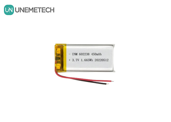 Batterie polymère au lithium-ion 602238 3.7V 450mAh Batterie rechargeable au lithium-ion pour détecteur d'animaux