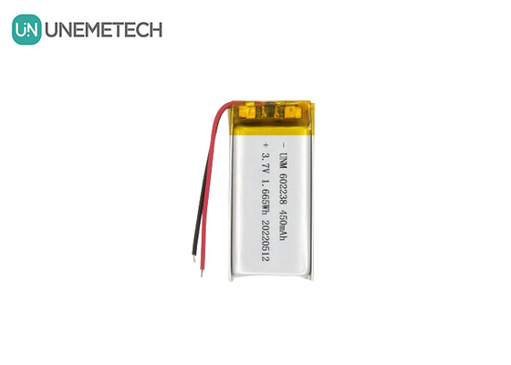 Batterie polymère au lithium-ion 602238 3.7V 450mAh Batterie rechargeable au lithium-ion pour détecteur d'animaux
