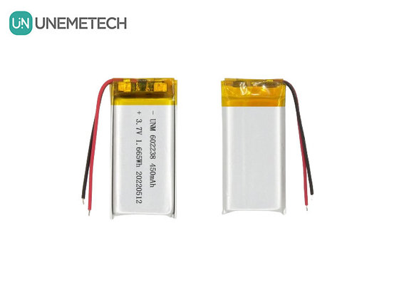 Batterie polymère au lithium-ion 602238 3.7V 450mAh Batterie rechargeable au lithium-ion pour détecteur d'animaux