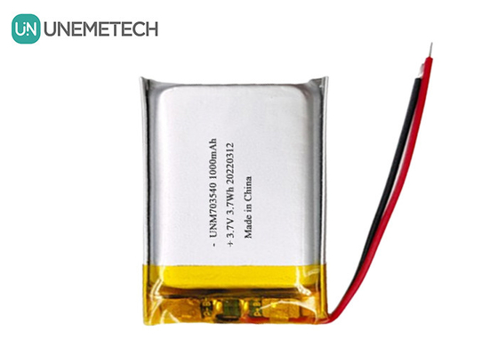 Batterie LiPo 1000mAh 703540 3,7V Batterie Li polymère rechargeable pour produits électroniques