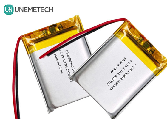 Batterie LiPo 1000mAh 703540 3,7V Batterie Li polymère rechargeable pour produits électroniques