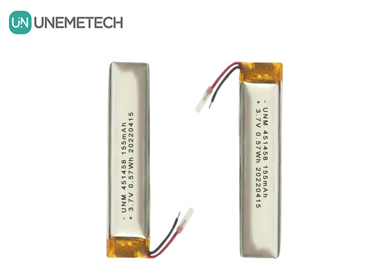 Lipo 3,7V 155mAh Batterie polymère rechargeable 451458 Pour casque sans fil