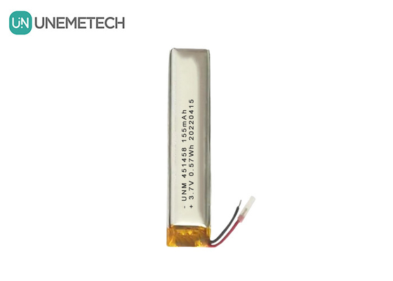 Lipo 3,7V 155mAh Batterie polymère rechargeable 451458 Pour casque sans fil