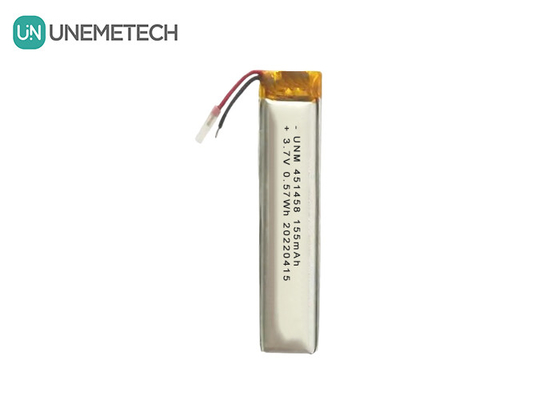 Lipo 3,7V 155mAh Batterie polymère rechargeable 451458 Pour casque sans fil