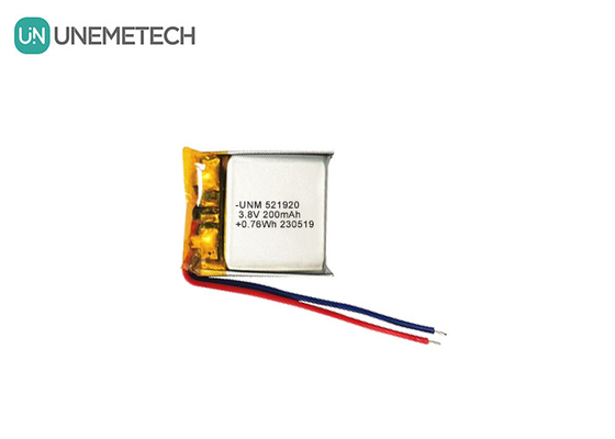 Batterie polymère au lithium haute tension 3.8V 200mAh 521920 pour montres intelligentes