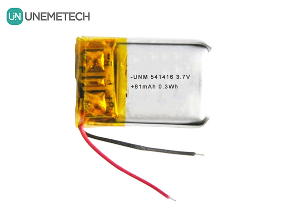 3.7V Lipo Piles rechargeables 541416 81mAh Petite batterie LiPo pour casque Bluetooth