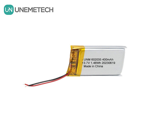 3.7V 400mAh Li Polymer Battery 602035 Lithium Ion Polymer Battery Pour haut-parleur Bluetooth
