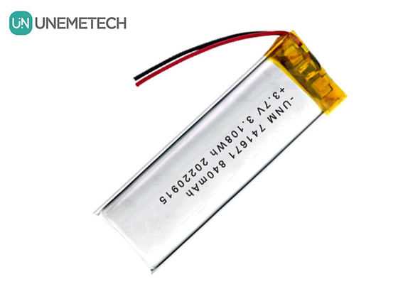 3.7V 840mAh Lipo Piles rechargeables 741671 Pour une prise intelligente
