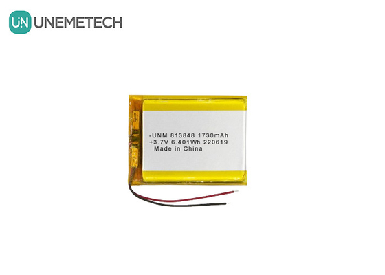 3.7V 1730mAh Batterie polymère au lithium-ion de grande capacité 813848 Pour la banque d'énergie
