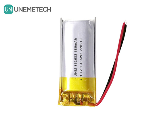 1S Piles LiPo 3,7V 380mAh Piles Li-polymère rechargeables 861632 pour lampe de table