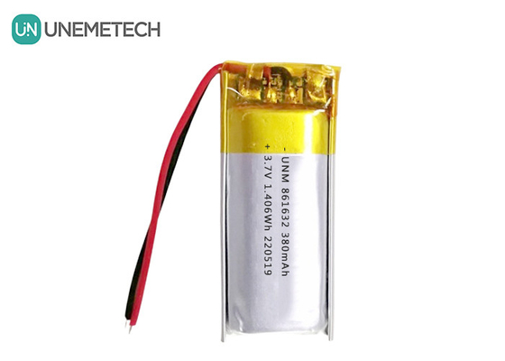 1S Piles LiPo 3,7V 380mAh Piles Li-polymère rechargeables 861632 pour lampe de table