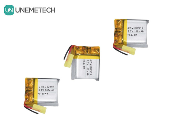 3.7V 100mAh Petite batterie polymère au lithium 362019 pour casque sans fil