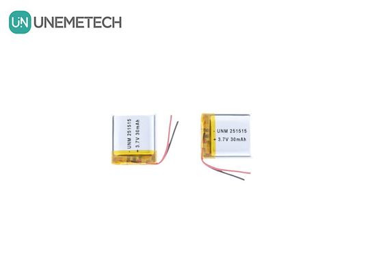 3.7V 30mAh 251515 Petite batterie Lipo légère pour petit thermomètre électronique