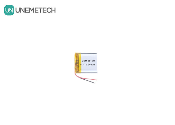 3.7V 30mAh 251515 Petite batterie Lipo légère pour petit thermomètre électronique