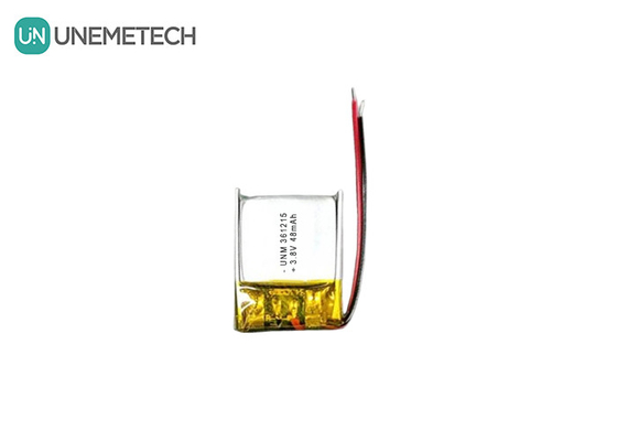 3.8V 48mAh Batterie polymère au lithium de petite taille haute tension 361215 pour dispositifs RFID