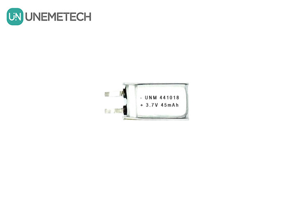 3.7V 45mAh Petite batterie au lithium polymère de faible poids 441018 pour lunettes intelligentes