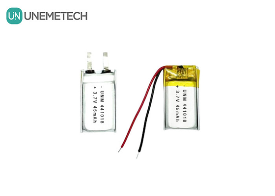 3.7V 45mAh Petite batterie au lithium polymère de faible poids 441018 pour lunettes intelligentes