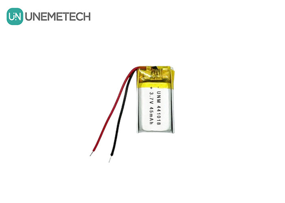 3.7V 45mAh Petite batterie au lithium polymère de faible poids 441018 pour lunettes intelligentes