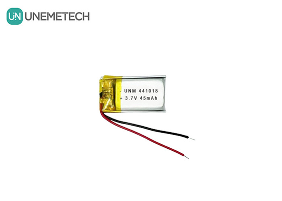 3.7V 45mAh Petite batterie au lithium polymère de faible poids 441018 pour lunettes intelligentes