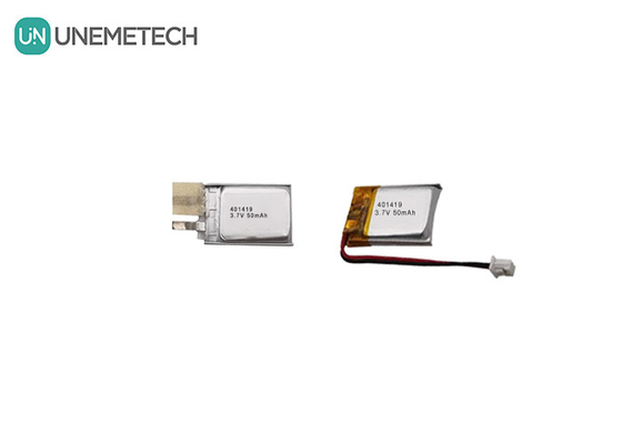 3.7V 50mAh Petite batterie polymère au lithium 401419 pour petits appareils électroniques