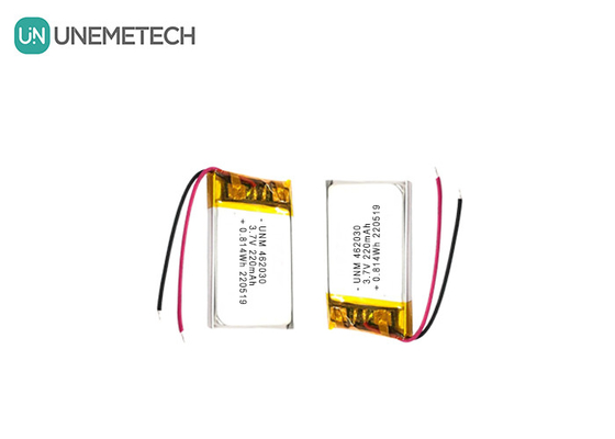 3.7V 220mAh 462030 Certificat Batterie polymère au lithium rechargeable pour lampes LED