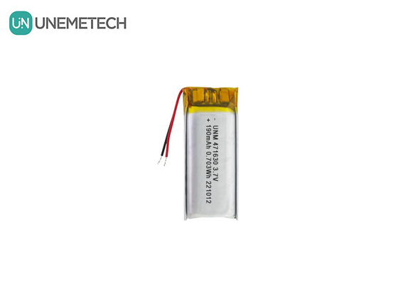 Batterie LiPo certifiée CE 471630 3,7V 190mAh Batterie Li-polymère pour électronique portable
